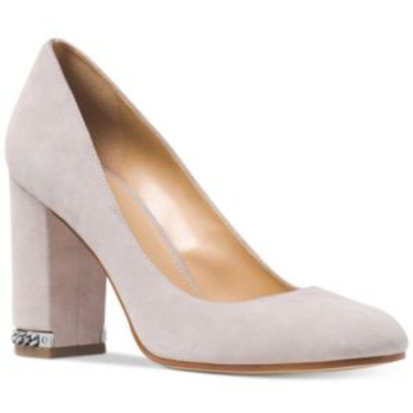 michael kors block heel pumps